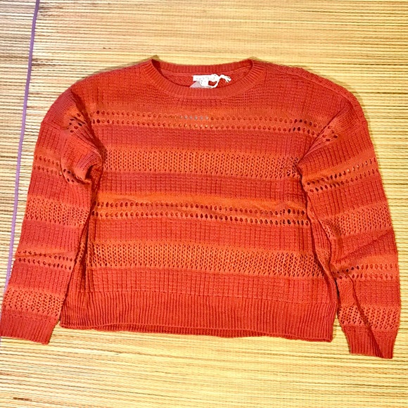 Knitted Spring Time Sweater Burnt Henna - Picture 5 of 5